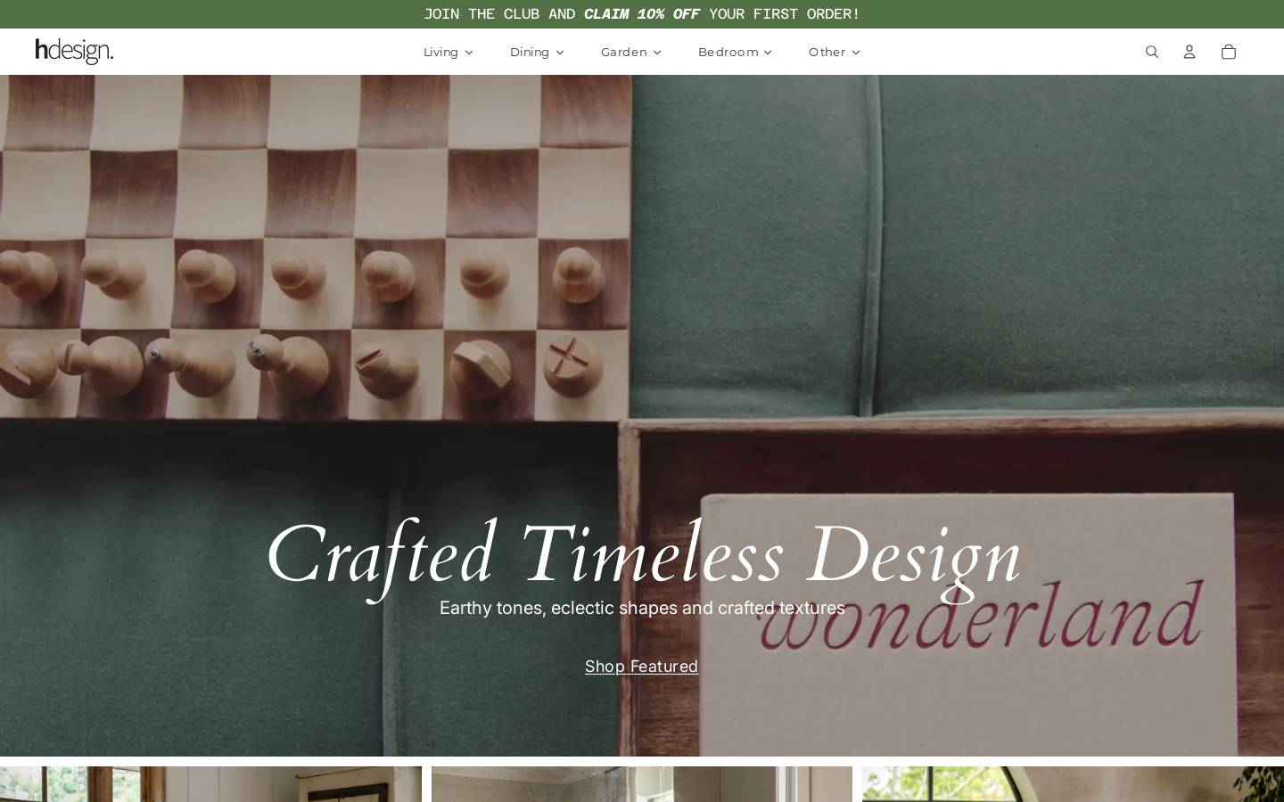 hdesign.store homepage screenshot