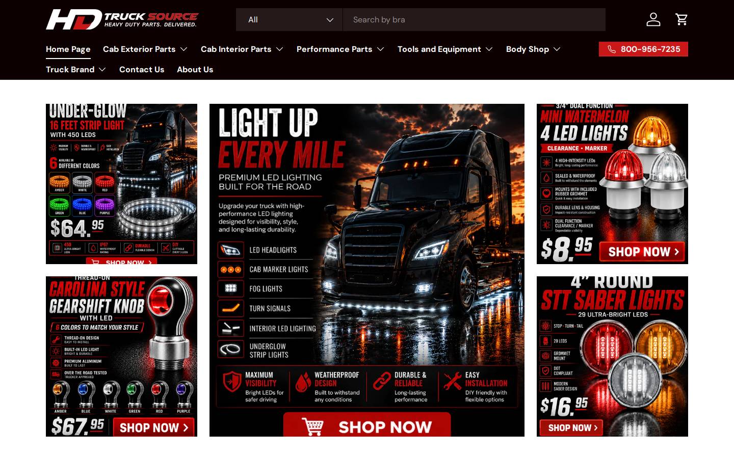 hdtrucksource.com homepage screenshot