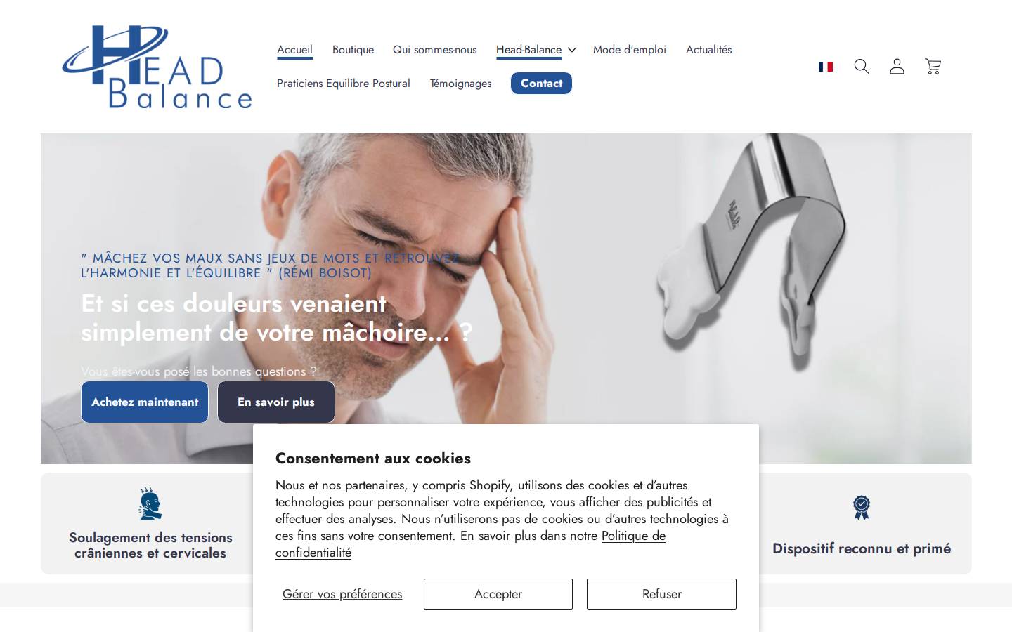 head-balance.com homepage screenshot