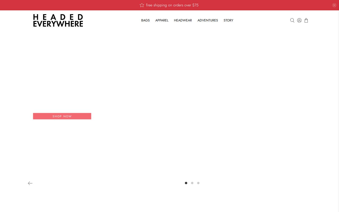 headedeverywhere.com homepage screenshot