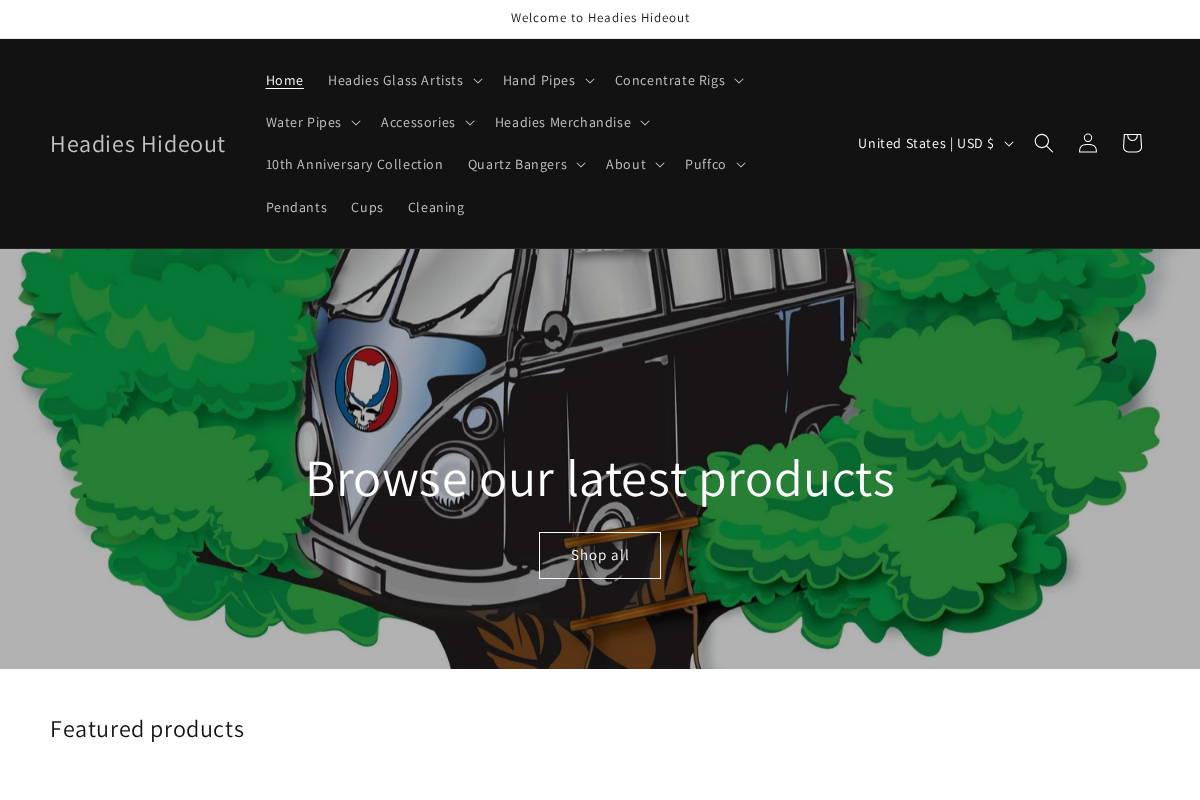 headieshideout.com homepage screenshot