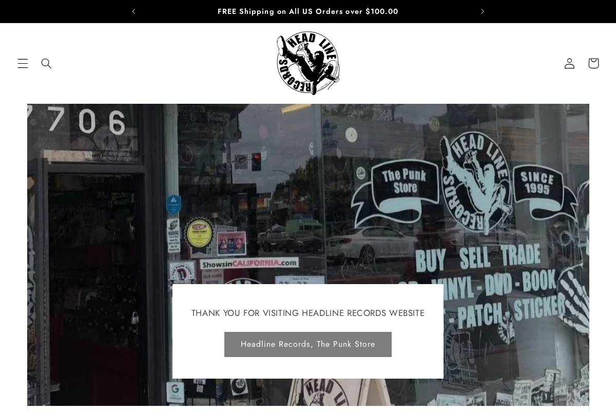 headlinerecords.com homepage screenshot