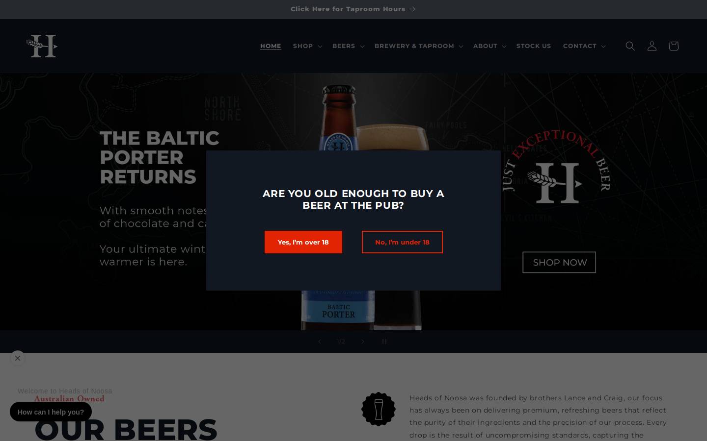 heads.beer homepage screenshot