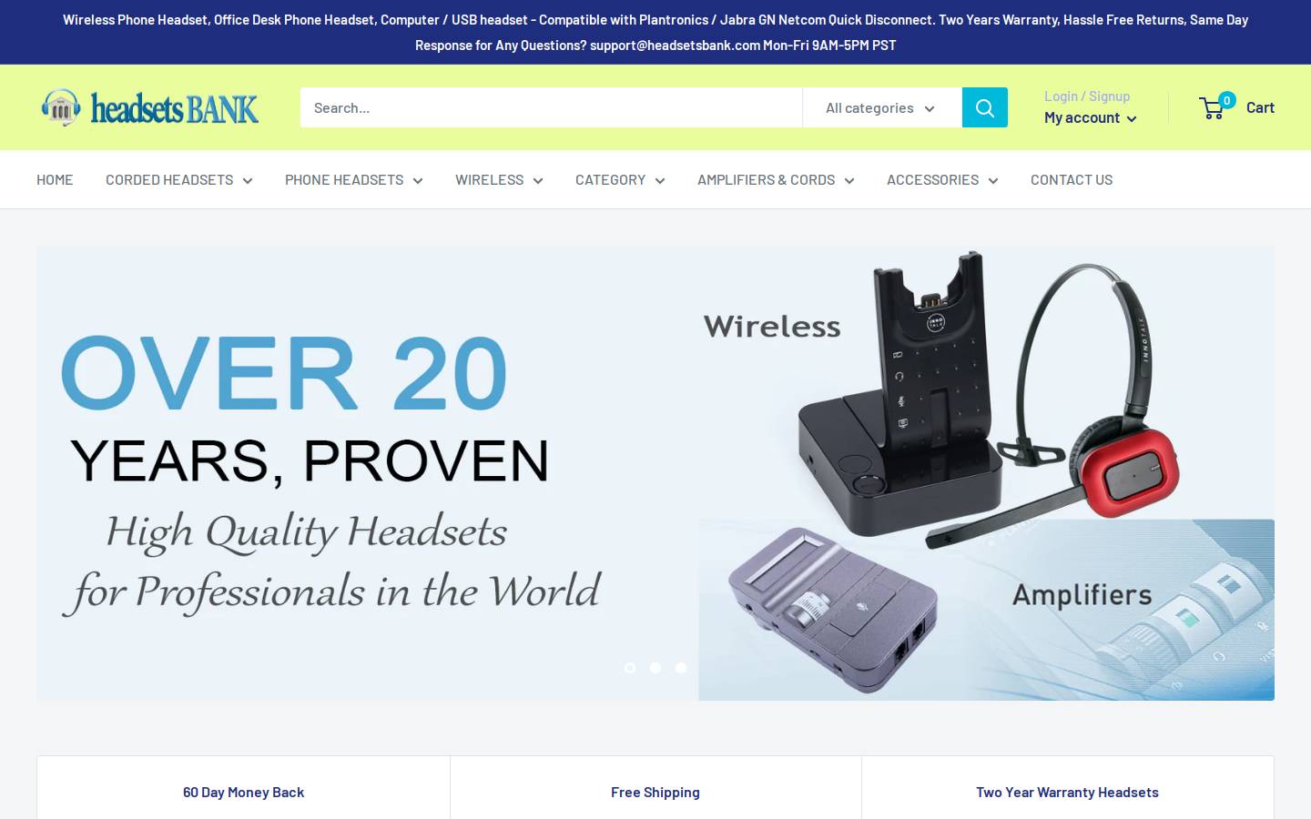 headsetsbank.com homepage screenshot