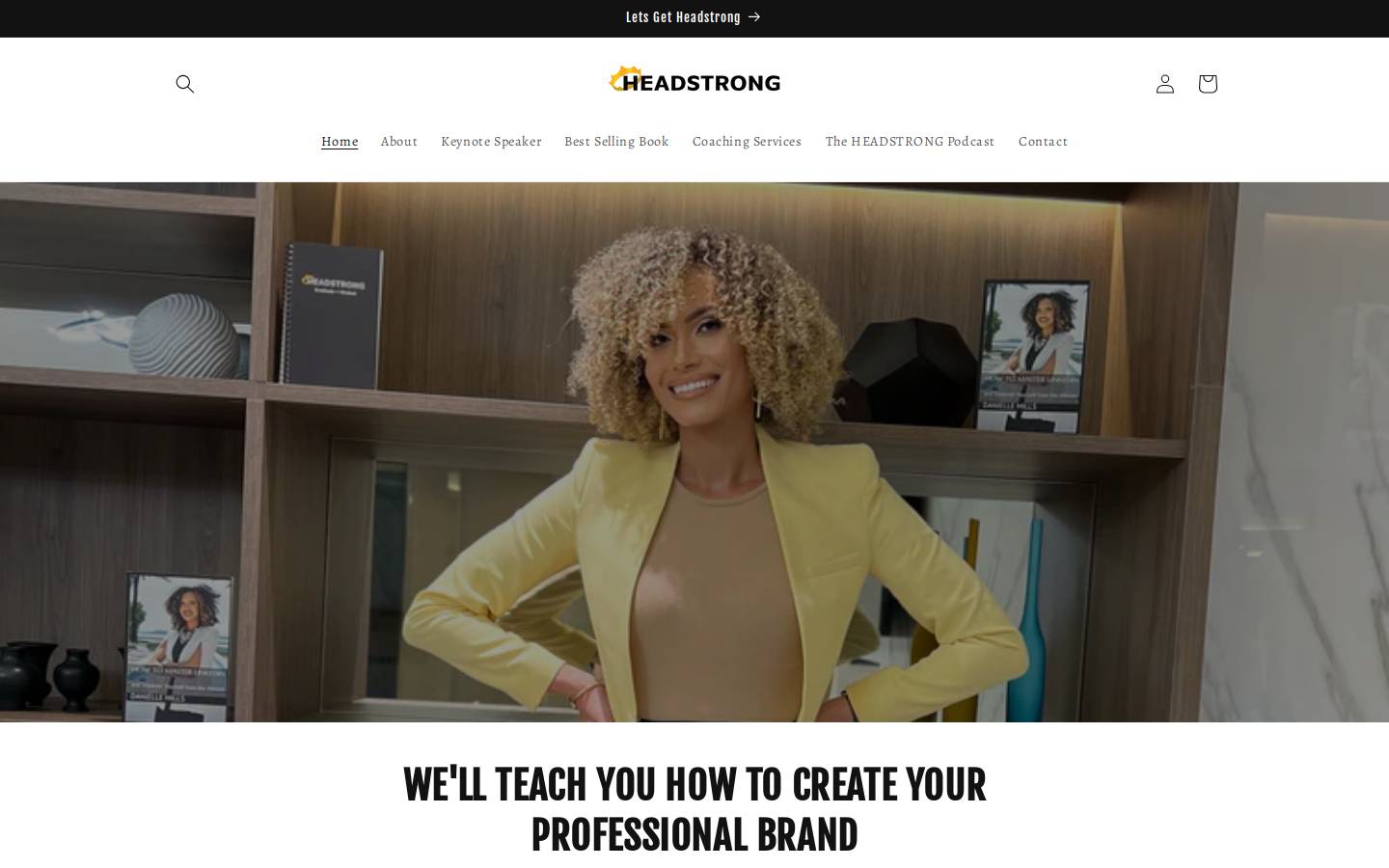 headstrongmind.com homepage screenshot