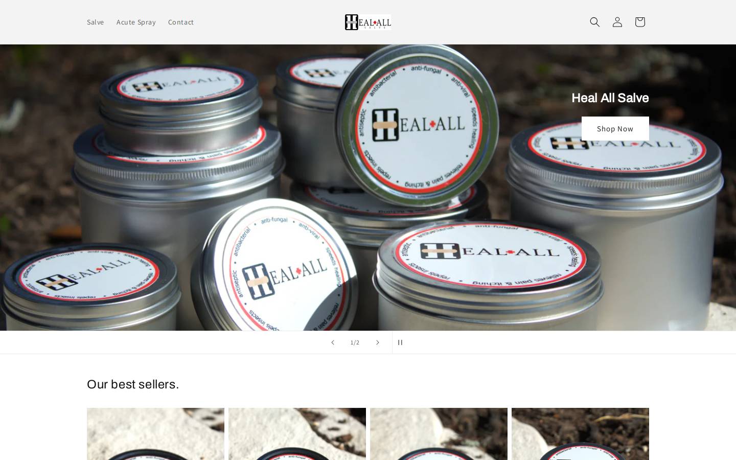 heal-all.com homepage screenshot