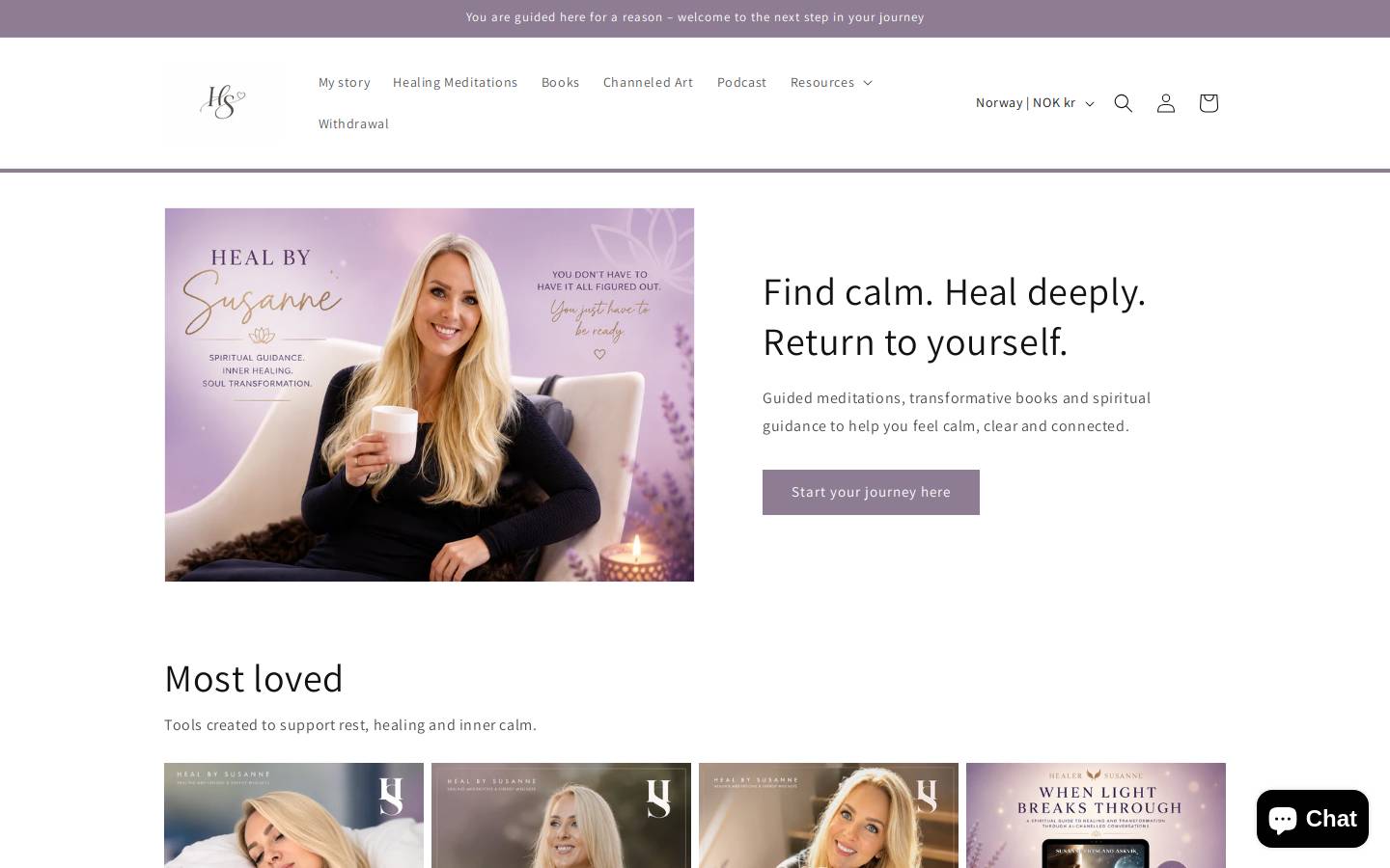 healbysusanne.com homepage screenshot