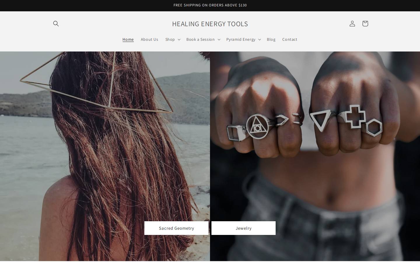 healingenergytools.com homepage screenshot
