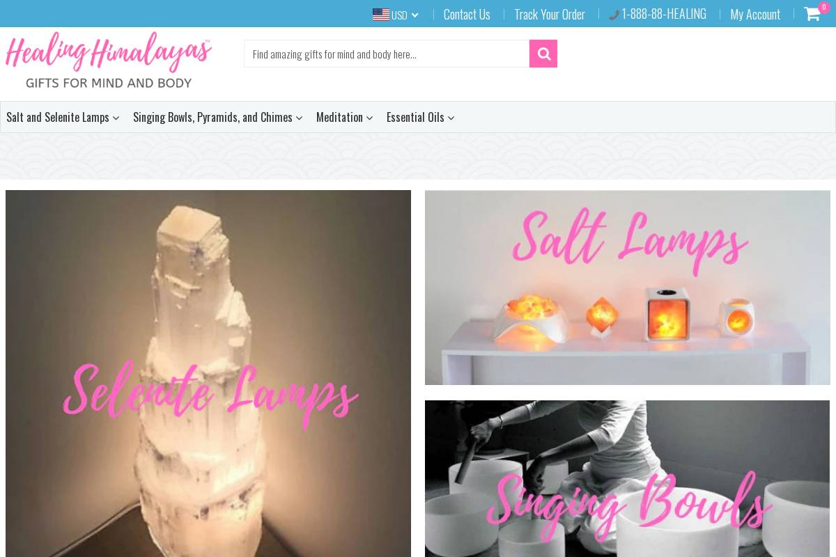 healinghimalayas.com homepage screenshot