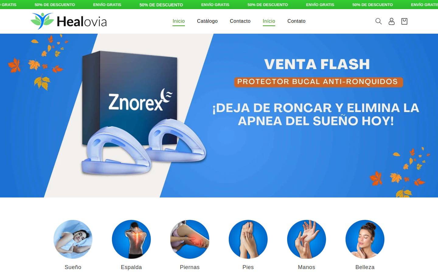 healovia.online homepage screenshot