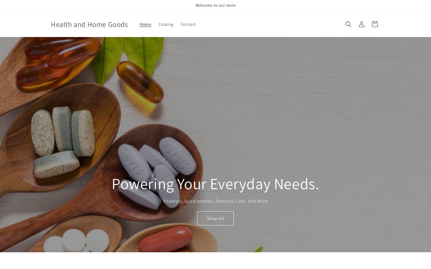 healthandhomegoods.com homepage screenshot