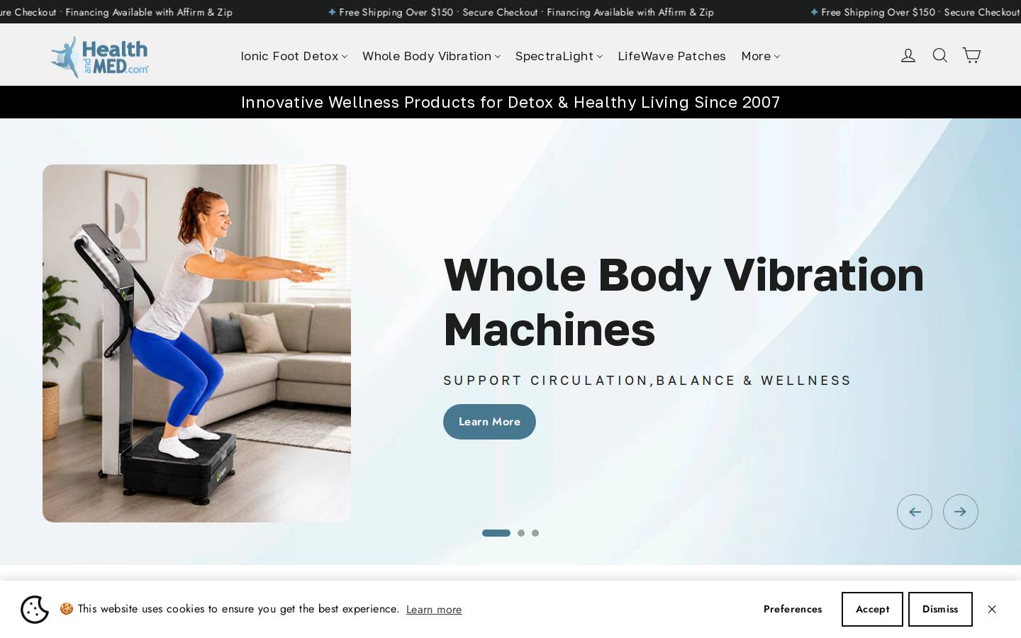 healthandmed.com homepage screenshot