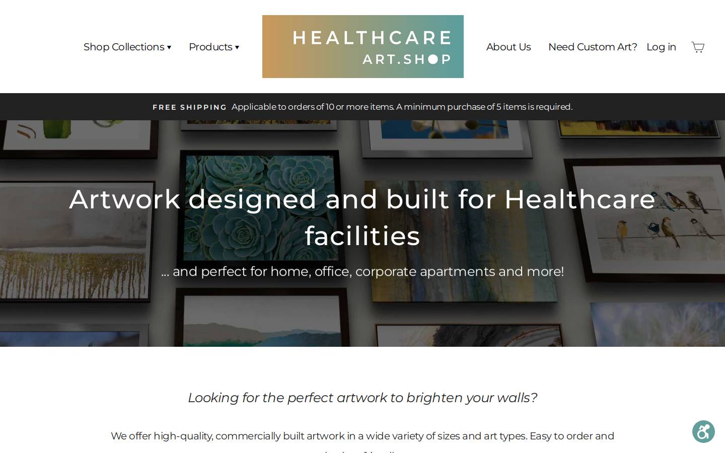 healthcareart.shop homepage screenshot