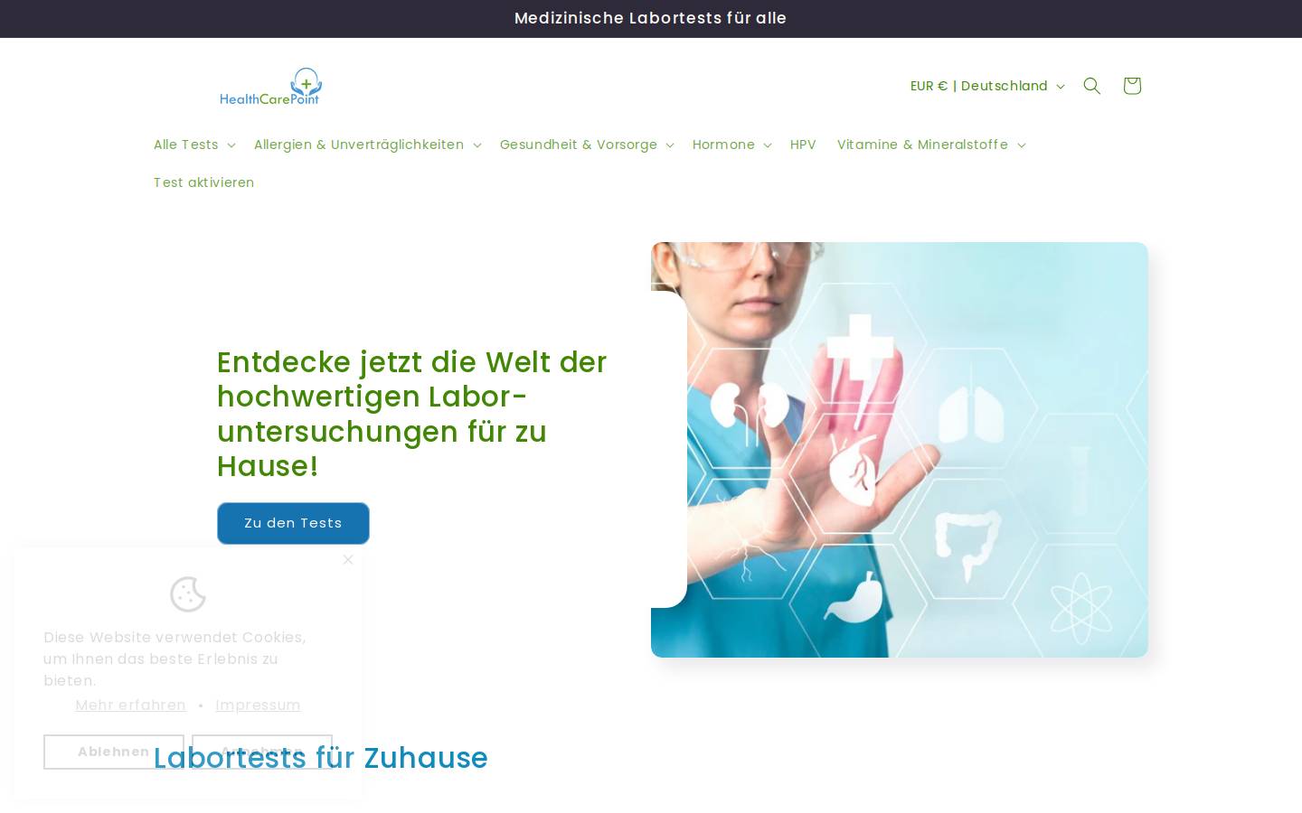 healthcarepoint.info homepage screenshot