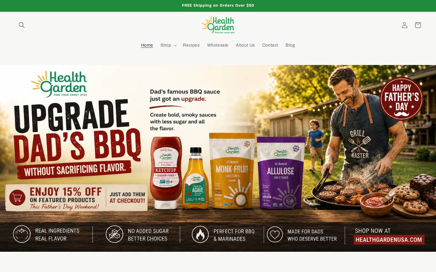 healthgardenusa.com homepage screenshot