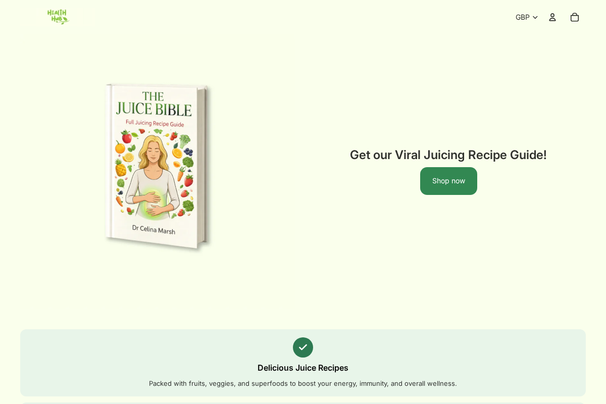 Healthhub homepage screenshot