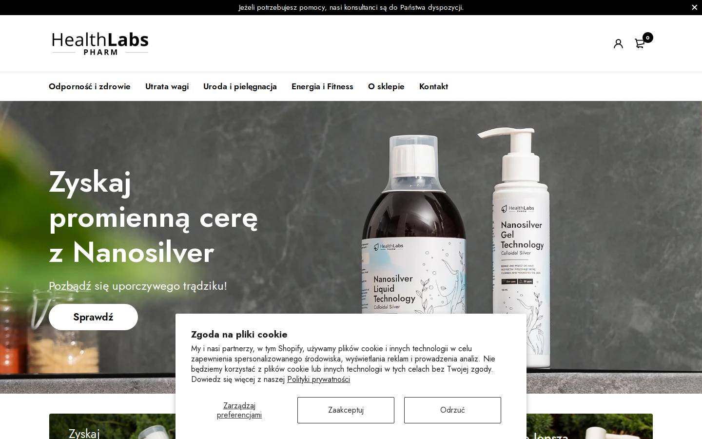 healthlabspharm.com homepage screenshot