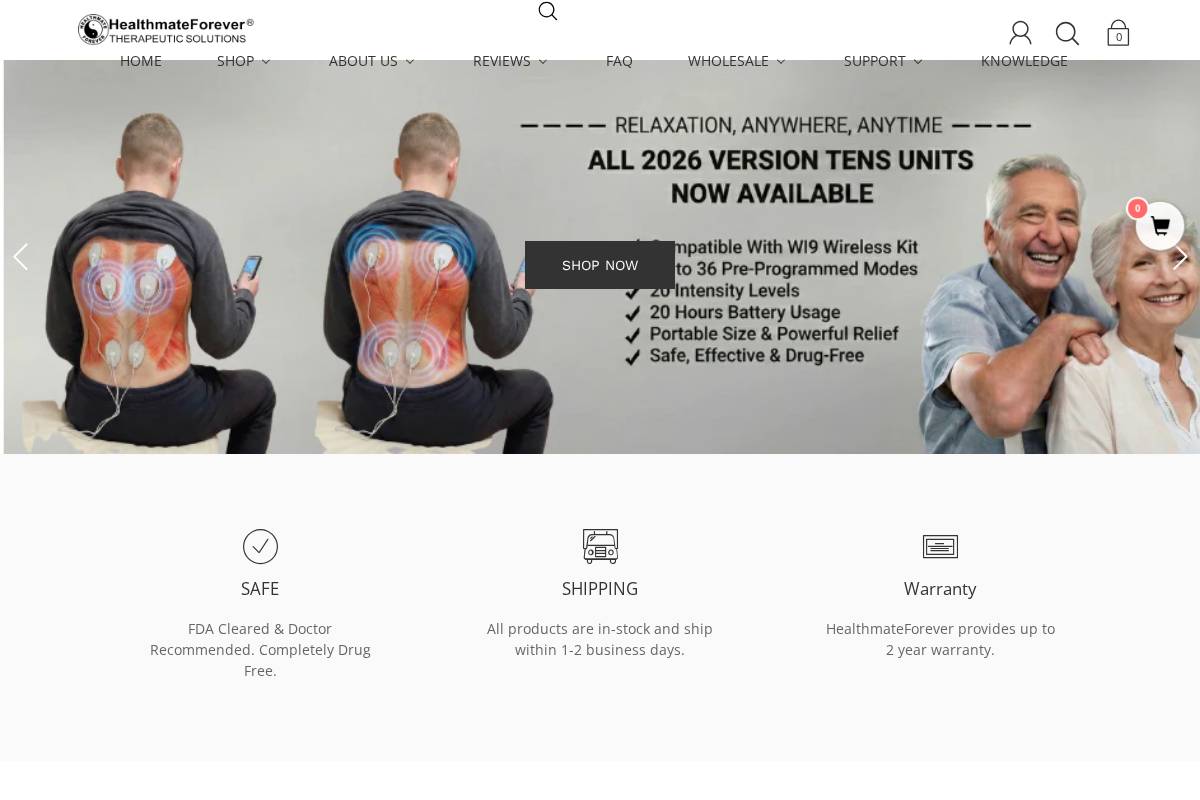 HealthmateForever homepage screenshot