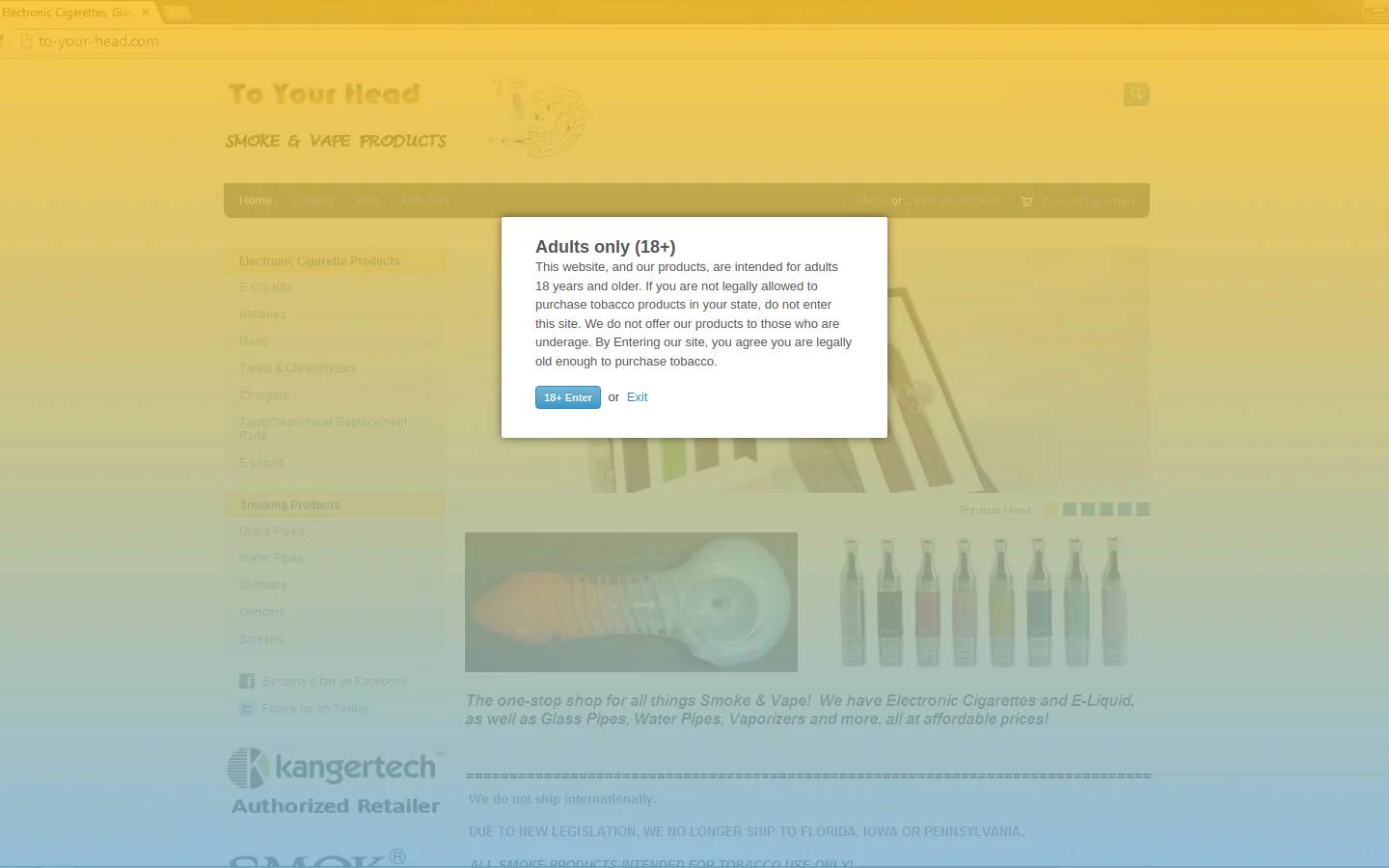 healthstylemarket.com homepage screenshot