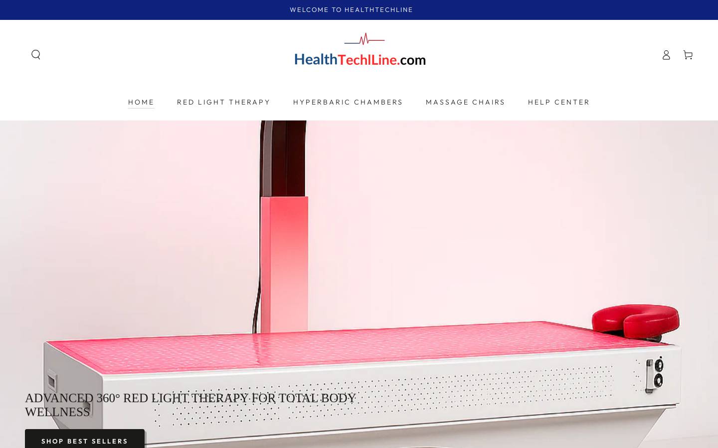 healthtechline.com homepage screenshot