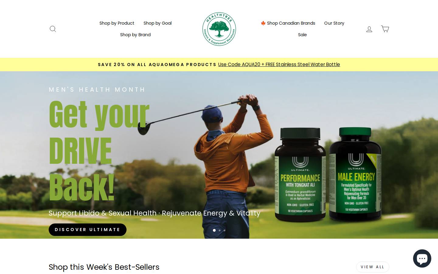 Healthtree homepage screenshot