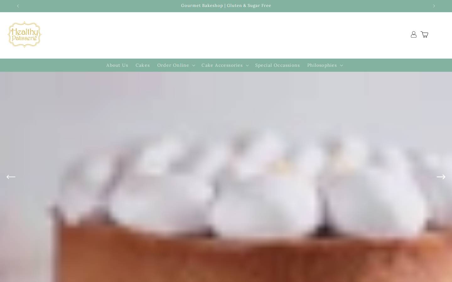 healthy-patisserie.com homepage screenshot
