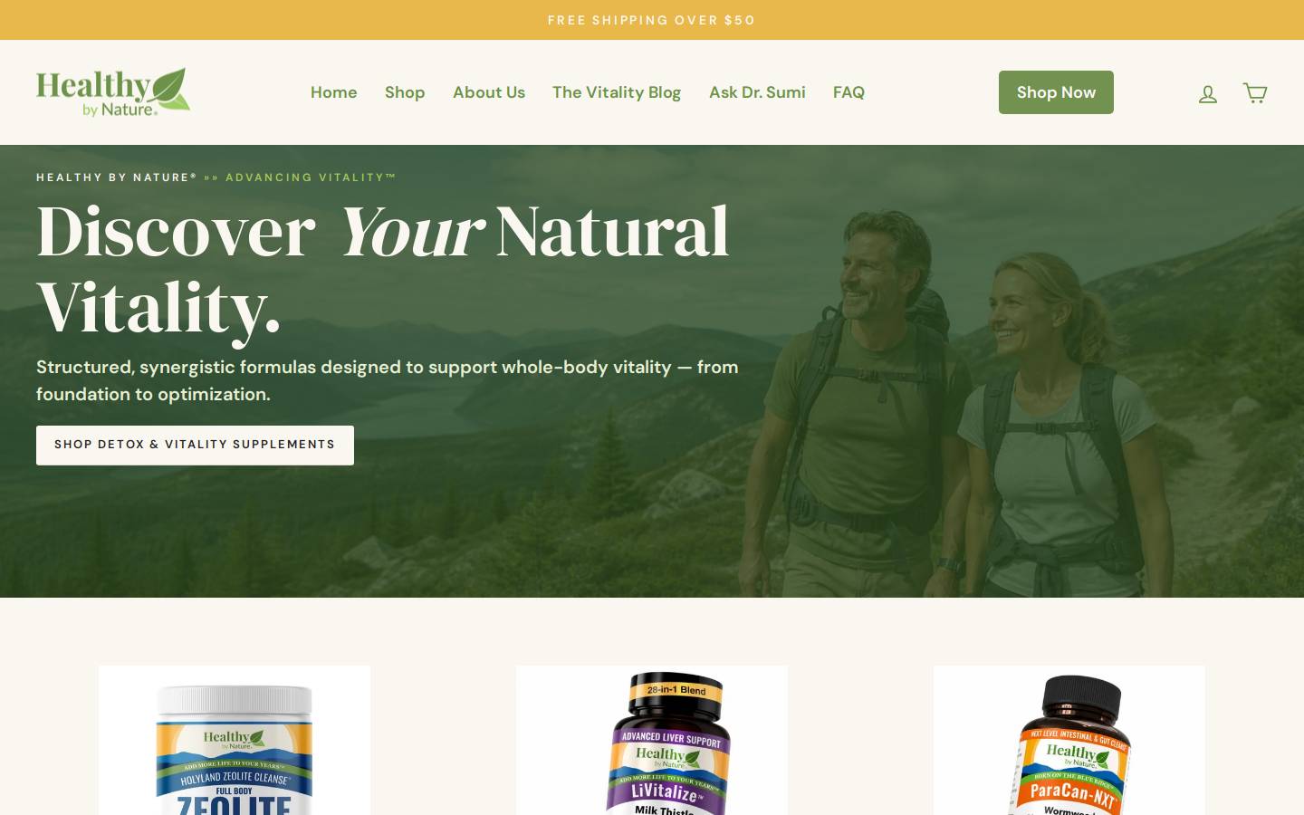 healthybynature.net homepage screenshot