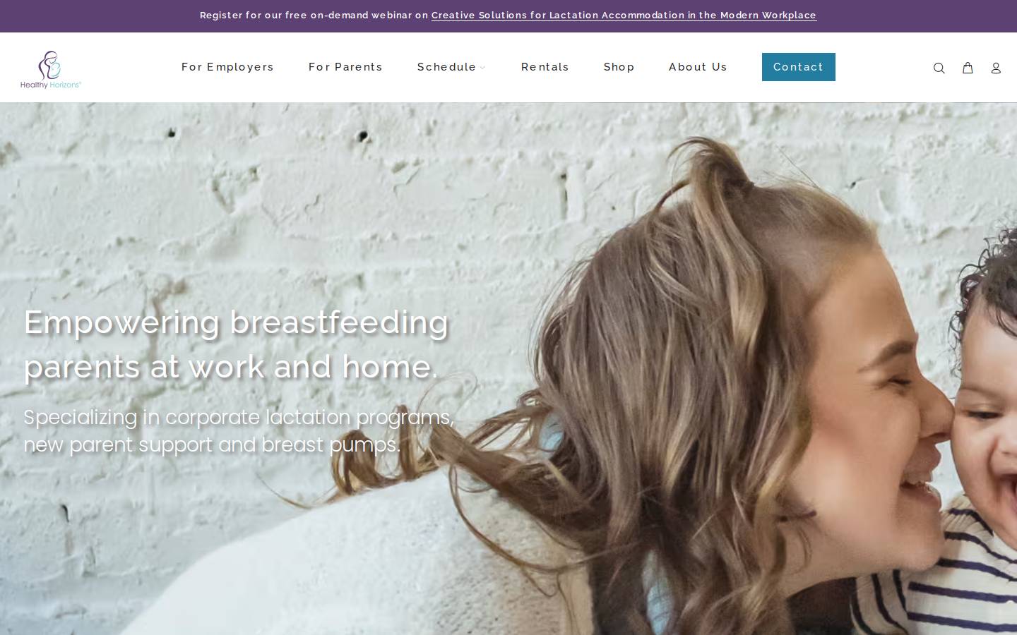 healthyhorizons.com homepage screenshot