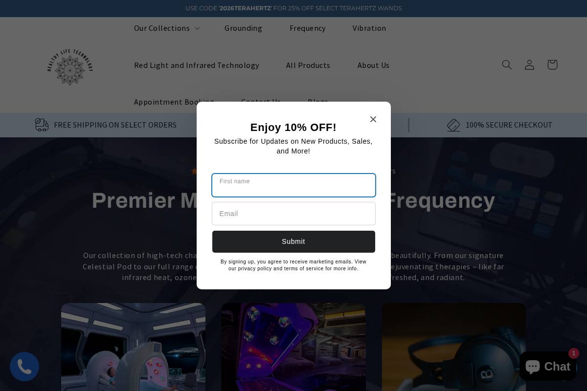 healthylifetechnology.com homepage screenshot