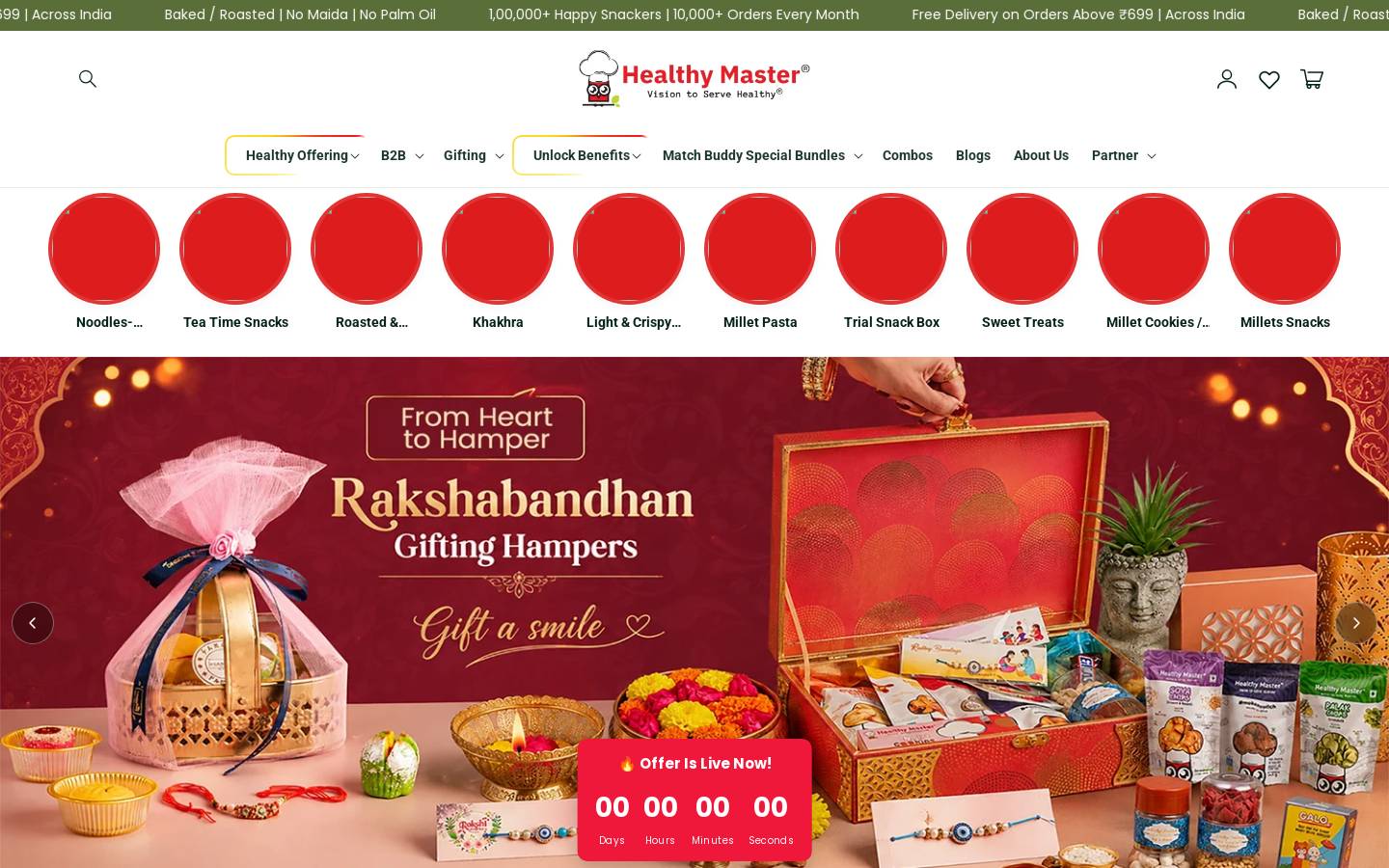 healthymaster.in homepage screenshot