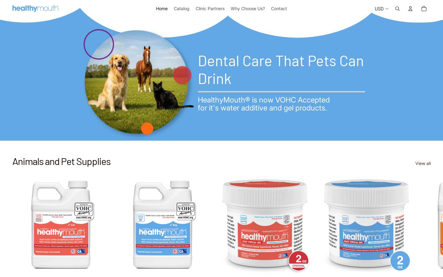 healthymouth.com homepage screenshot