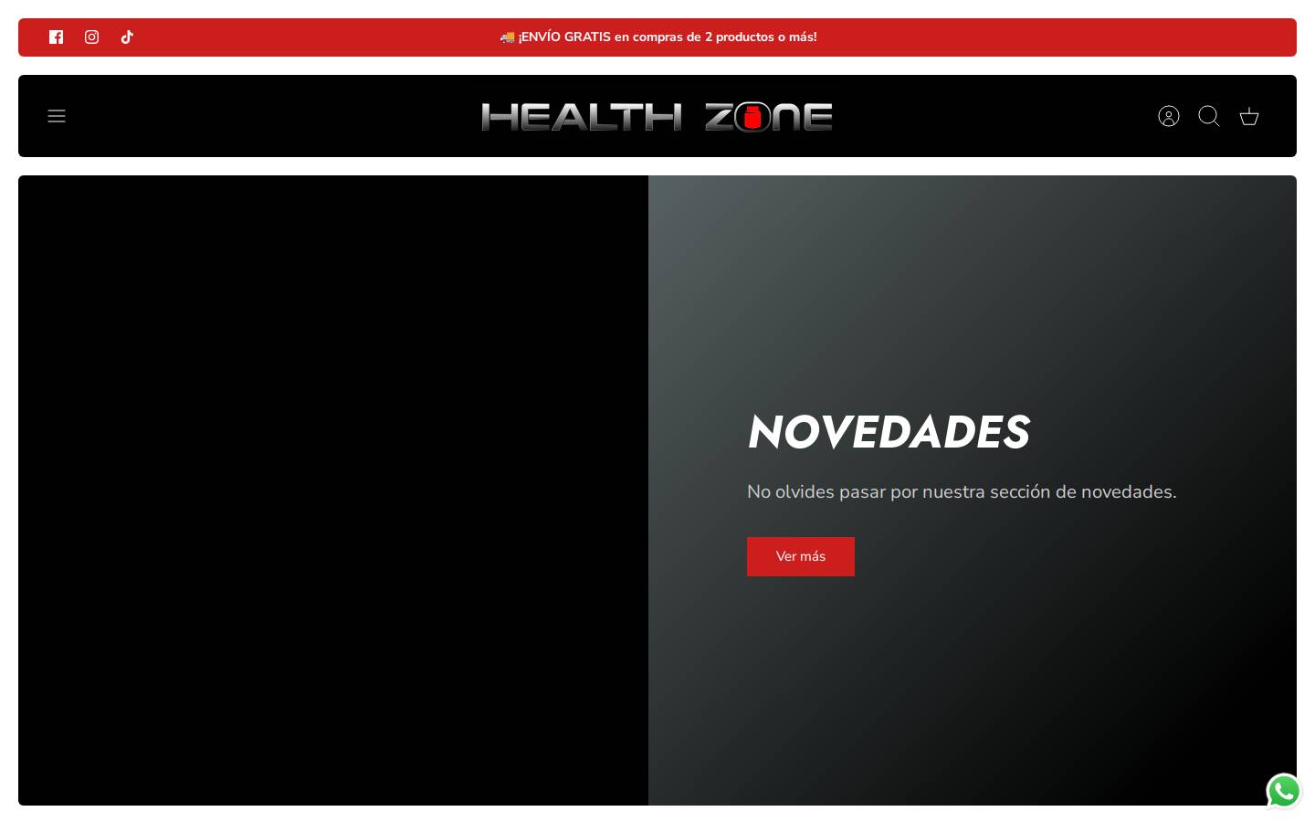 healthzone.mx homepage screenshot