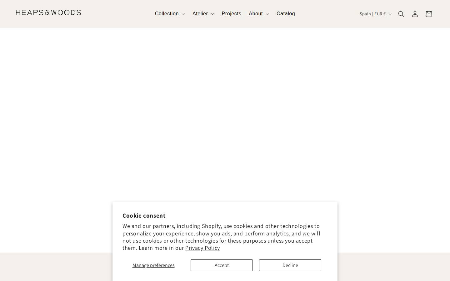 heapsandwoods.com homepage screenshot