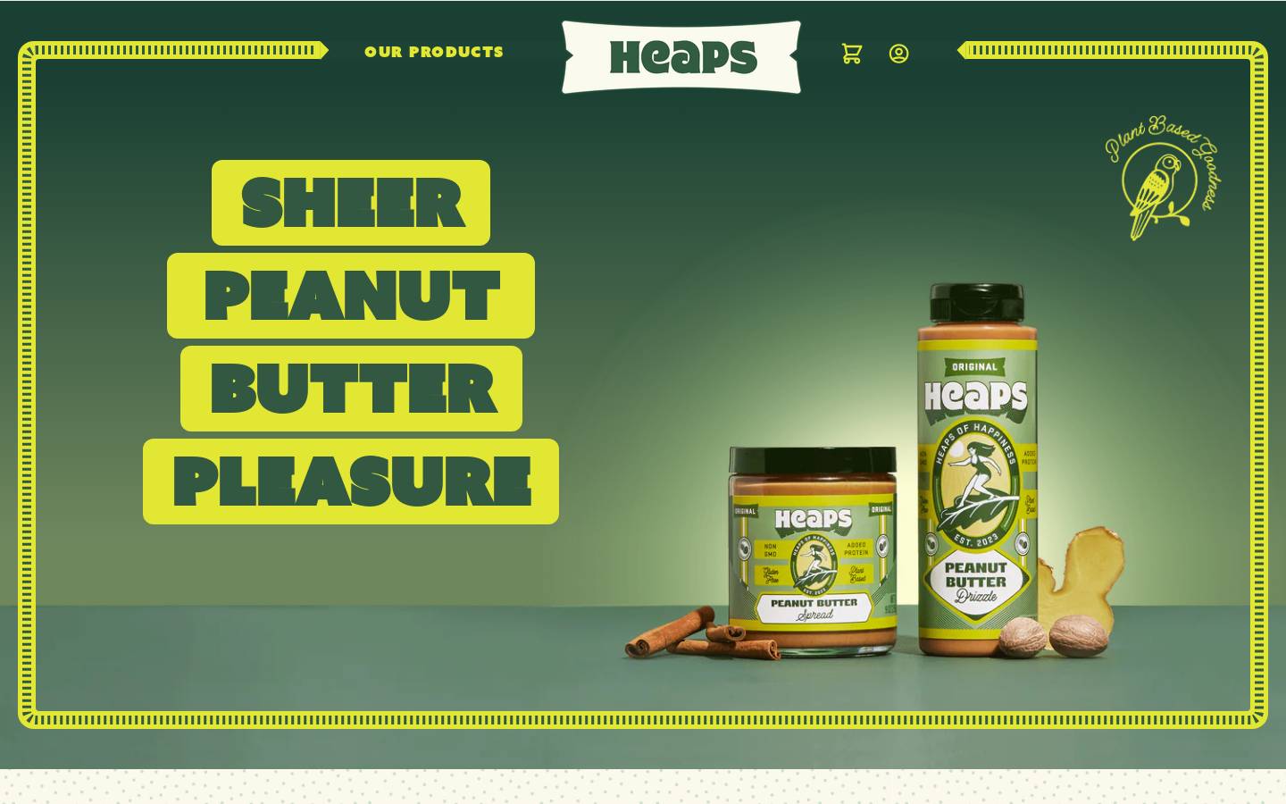 heapsfood.com homepage screenshot
