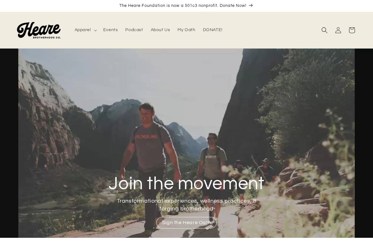 hearebros.com homepage screenshot