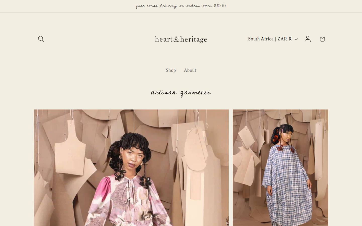 heart-heritage.com homepage screenshot