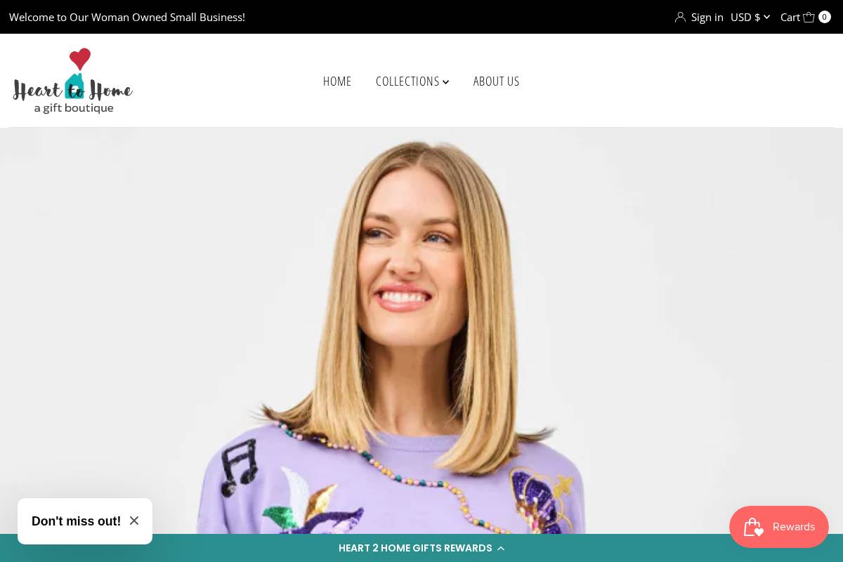 heart2homegifts.com homepage screenshot