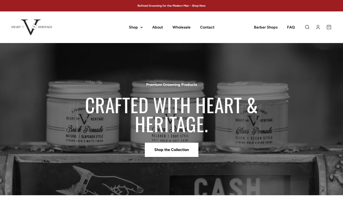 heartandheritage.com homepage screenshot