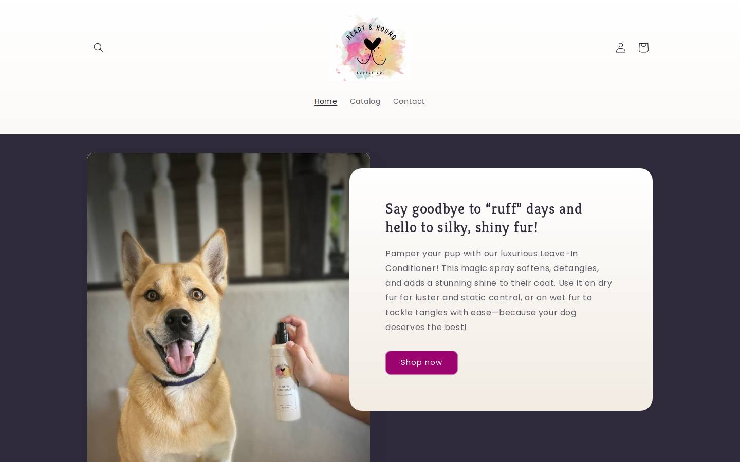 heartandhound.co homepage screenshot