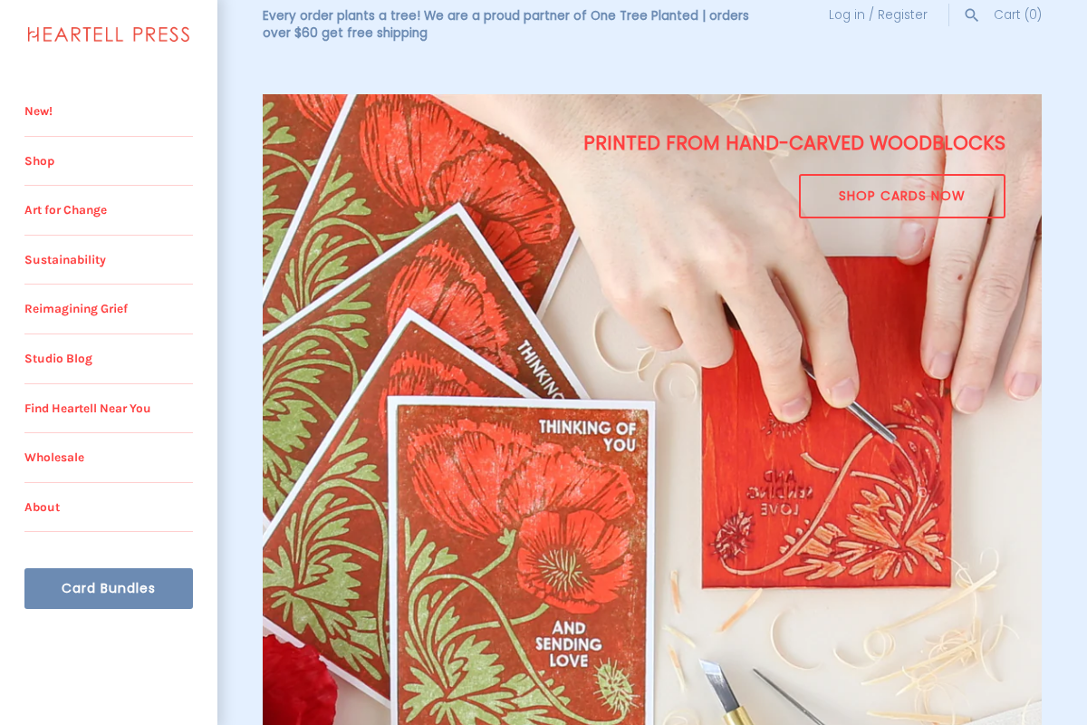 heartellpress.com homepage screenshot