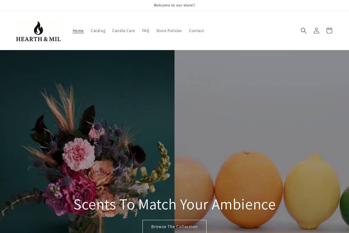 hearthandmil.com homepage screenshot