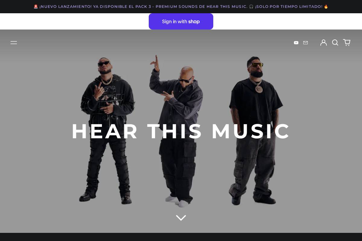 hearthismusic.com homepage screenshot