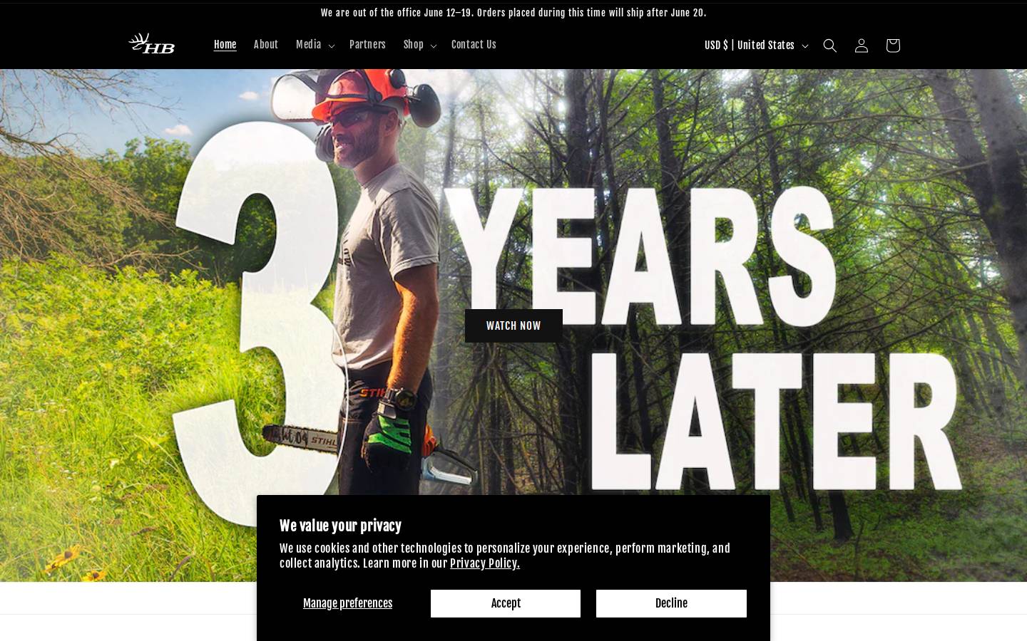 heartlandbowhunter.com homepage screenshot
