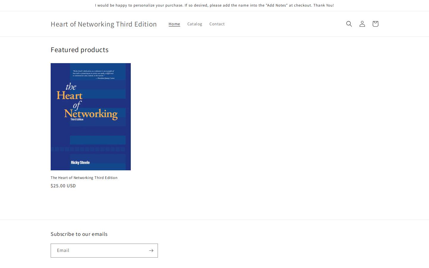 heartofnetworking.net homepage screenshot