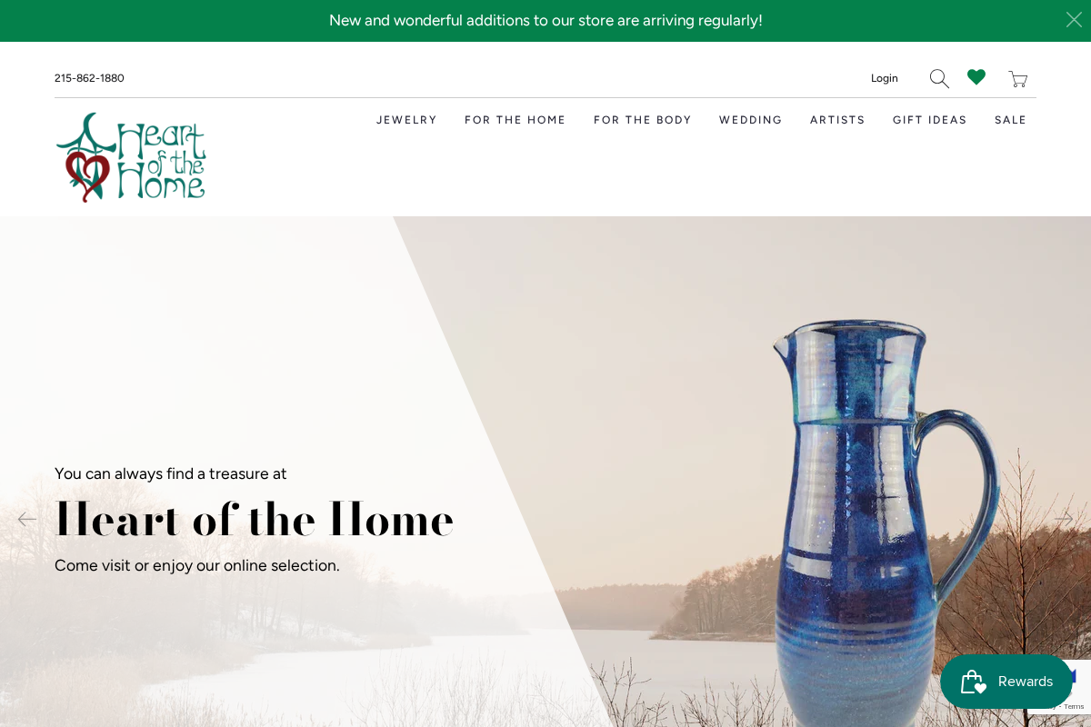 Heart of the Home Inc homepage screenshot