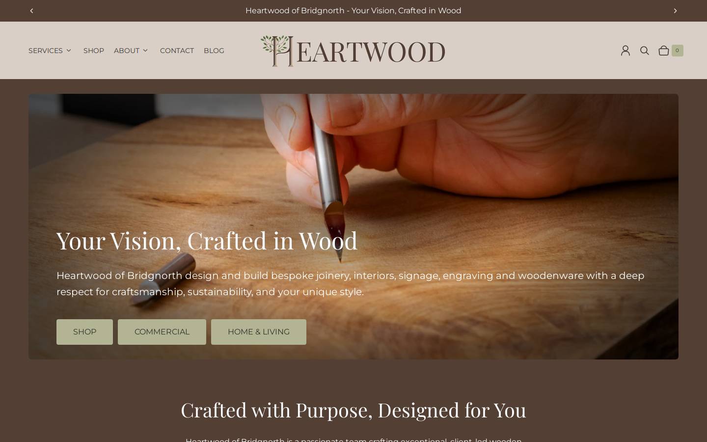 heartwoodofbridgnorth.com homepage screenshot