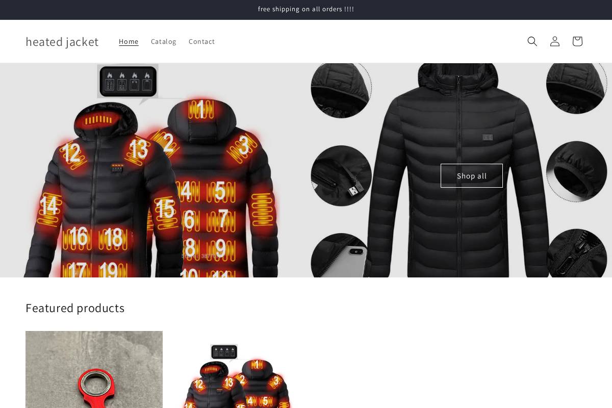 heatedjackett.com homepage screenshot