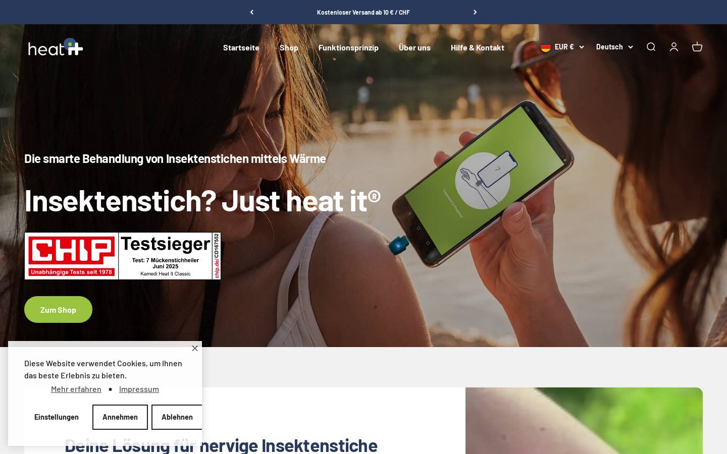 Heatit homepage screenshot