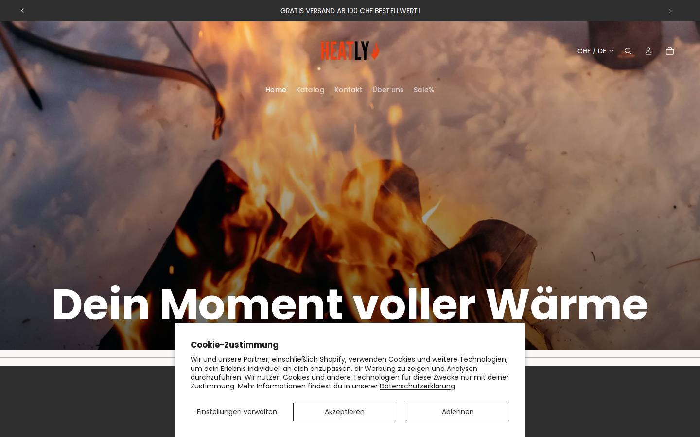 heatly.store homepage screenshot