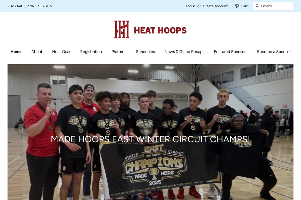 heatsportspgh.com homepage screenshot